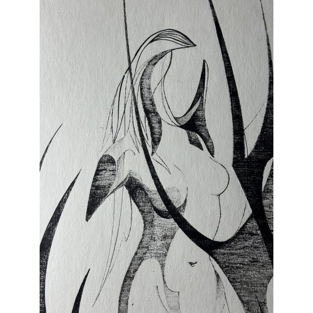 Eugène Eechaut, Composition, Original Ink Drawing, 1969, Framed For Sale - Image 3 of 13