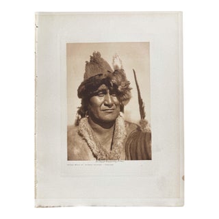 1909 Edward Curtis Packs Wolf as Numak‑mahana Photogravure — Framed 11×14 For Sale