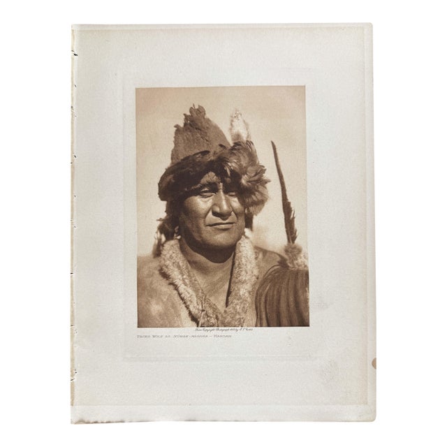 1909 Edward Curtis Packs Wolf as Numak‑mahana Photogravure — Framed 11×14 For Sale