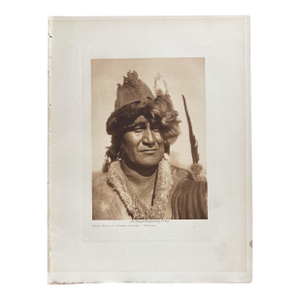 1909 Edward Curtis Packs Wolf as Numak‑mahana Photogravure — Framed 11×14