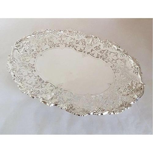 Metal George VI Pierced Sterling Silver Compotier, Sheffield, 1940 For Sale - Image 7 of 14