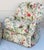 Shabby Chic George Smith Attr. Floral Swivel 2 Armchairs and Ottoman For Sale - Image 3 of 11