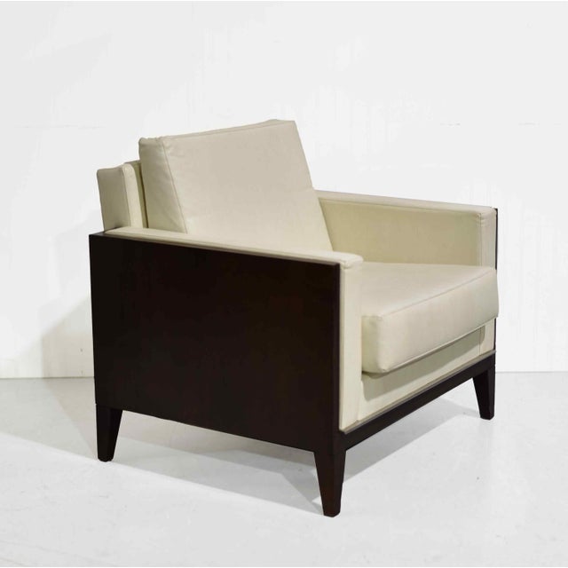 Late 20th Century Vintage Contemporary Cream Lounge Chair LSM Collection by David Edward For Sale - Image 5 of 14