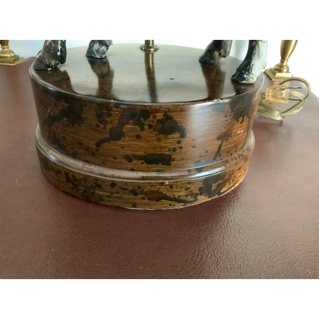 Vintage Metal Ram Lamp For Sale - Image 11 of 12