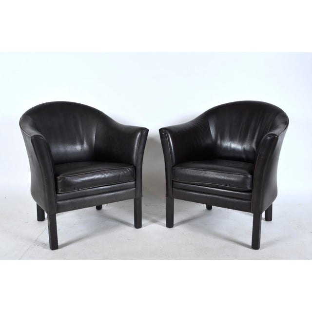 This attractive pair of "queen chairs" model mh80, were designed by danish architect lars kalmar and manufactured by...