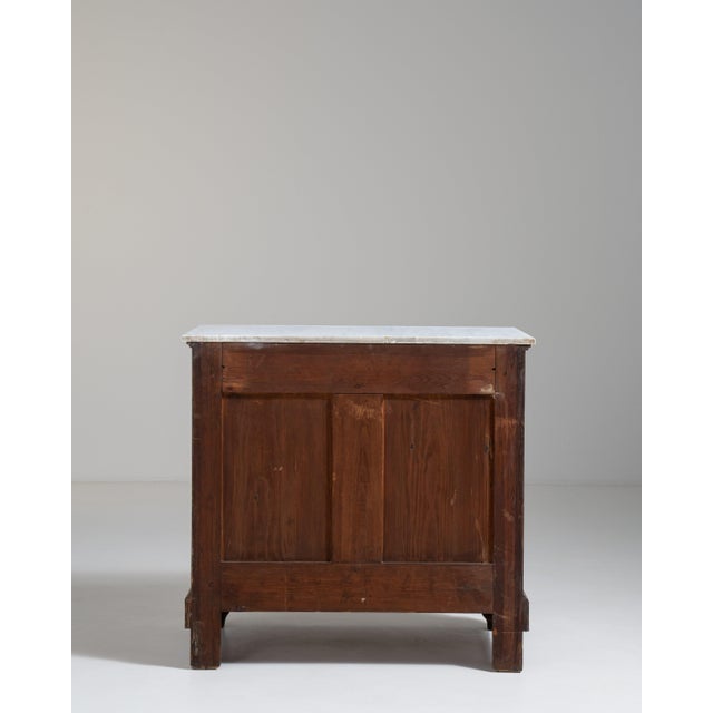 French Marble-Top Chest of Drawers, Antique, France, Circa 1900 For Sale - Image 12 of 14