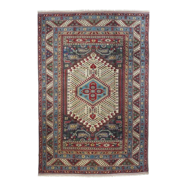 Vintage Shirvan Rug 6'2'' x 9'5'' For Sale