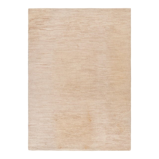 Vintage Moroccan Style Rug in Beige and Cream Tones - Rug & Kilim For Sale