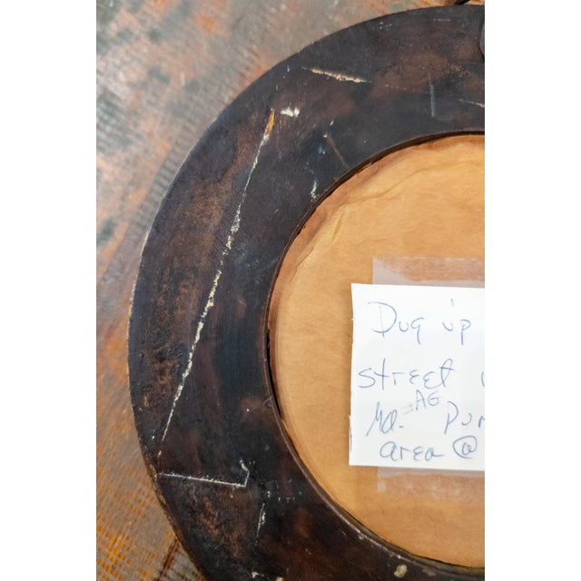 18th Century Giltwood Frame With British Metal Royal Warrant From Revolutionary War Era For Sale - Image 12 of 12