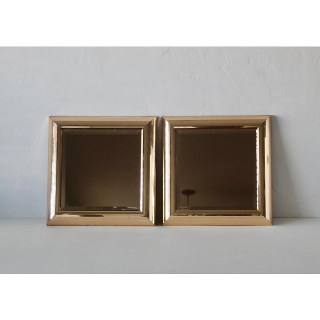 Lots of style in these square "disco ball" wall mirrors. The bullnose rounded edge frames are made with very thin strips...