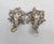 Silver Vintage 1950s Signed Napier Silvertone Filigree Faux-Amethyst Flower Clip Earrings- 2 Pieces For Sale - Image 8 of 8