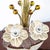 Ceramic table lamp designed for the studio. It features a uniquely floral style and is in time capsule condition. While...