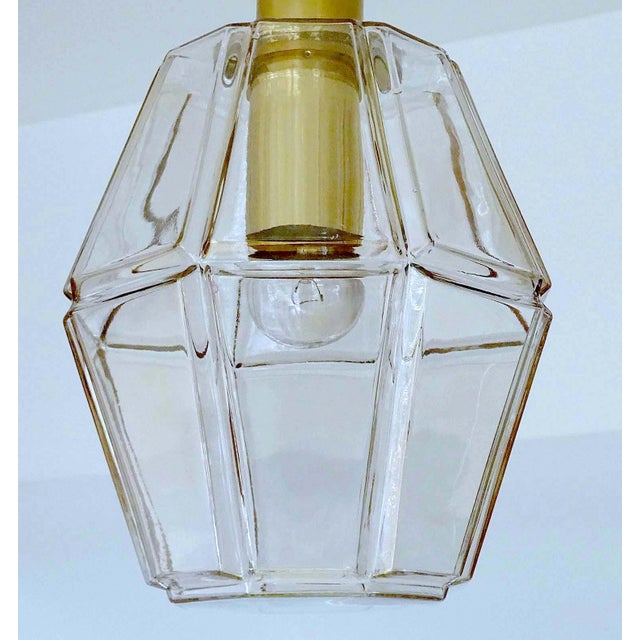 Vintage Pendant Light in Glass from Limburg For Sale - Image 15 of 16