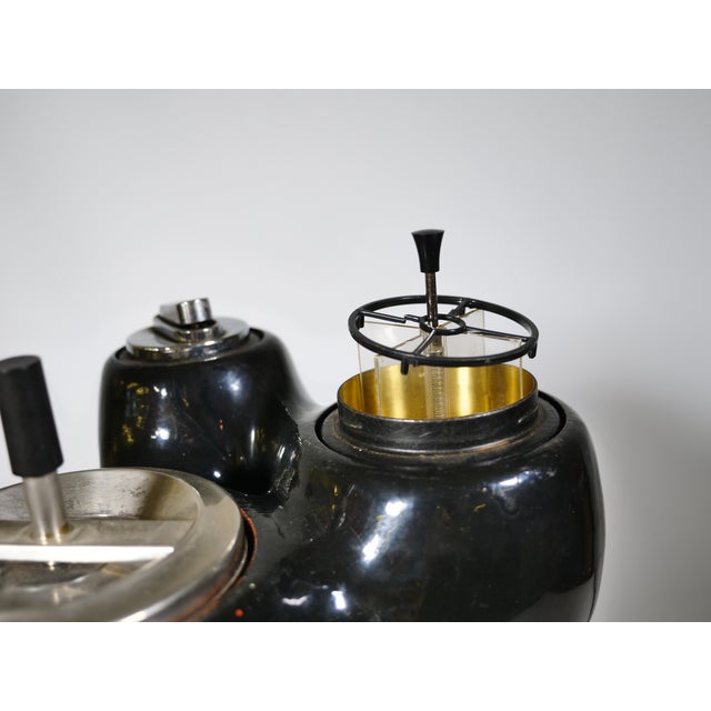 Black Space Age Standing Ashtray in Plastic and Metal, 1970s For Sale - Image 8 of 9