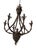 Vintage Bespoke “The Philippe” a Palm Beach mRegency Parcel Hand Gilt Tole Faux Bamboo Six Arm Chandelier - Newly Painted For Sale - Image 13 of 13