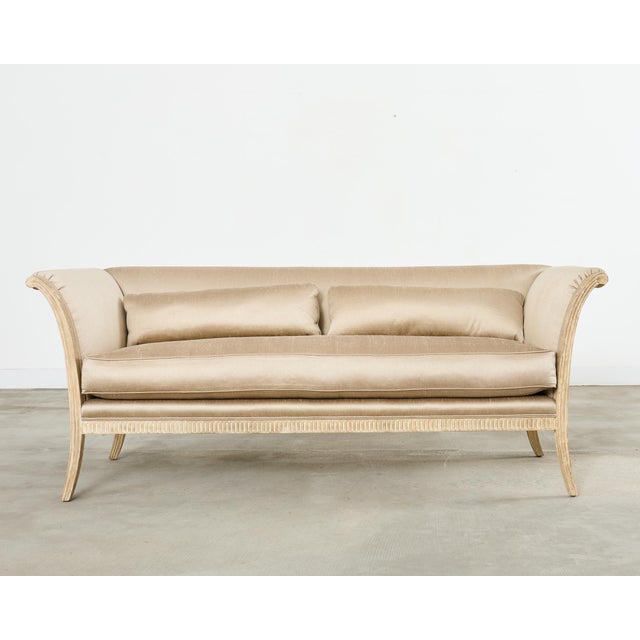 Traditional Sally Sirkin for Robert Scott Regency Style Flared Sofa For Sale - Image 3 of 18