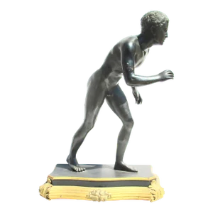 Grand Tour Bronze Runner on Ormolu Bronze Mounts Circa 1800