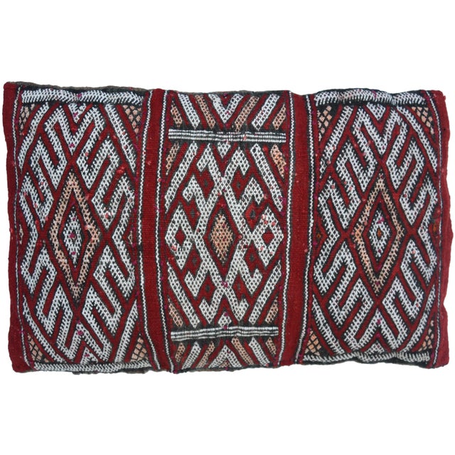 Mid 20th Century Handwoven Berber Pillow For Sale - Image 5 of 5