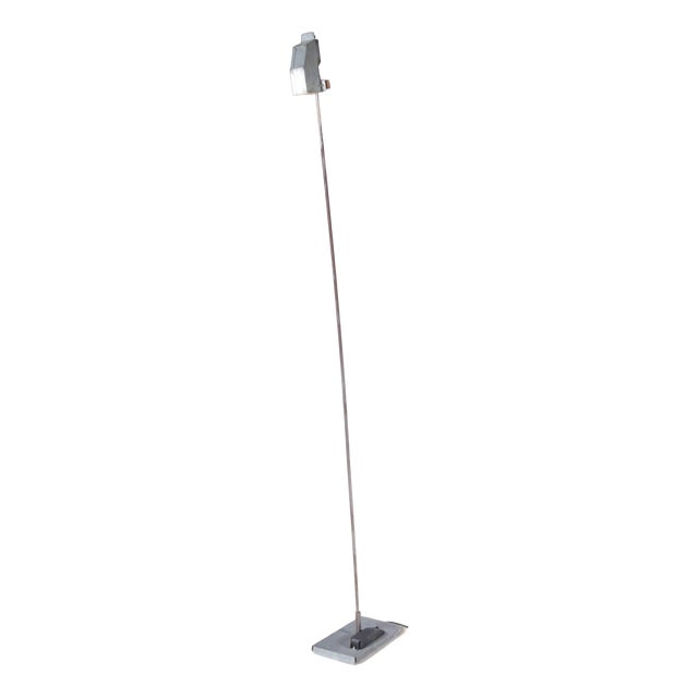 Vintage Belgian Brutalist Floor Lamp in Stone and Metal by Gerard Kuijpers, 1990s For Sale