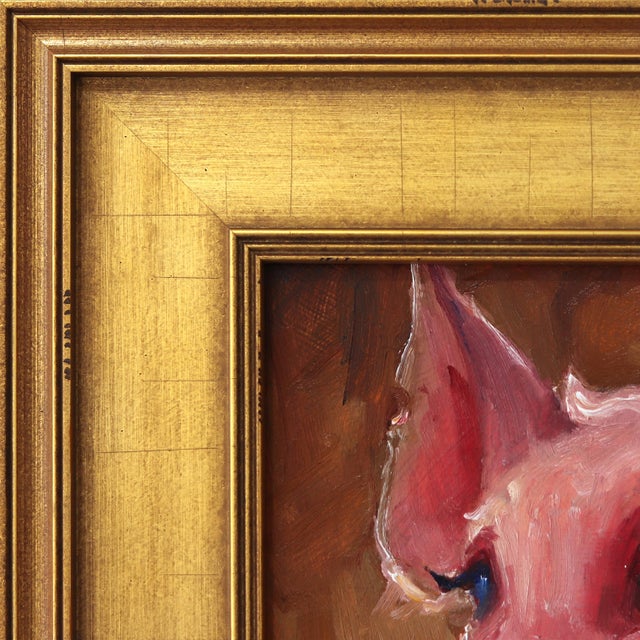 Tell Me More - Original Contemporary Figurative Painting on Canvas by Kyle Paliotto For Sale - Image 4 of 9