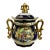 Late 20th Century French Sèvres Style Cobalt Blue & Gilt Porcelain Lidded Decorative Urn For Sale