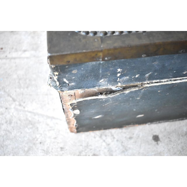 Antique Chinese Painted Parchment Chest For Sale - Image 11 of 13