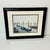 1980s Vintage Italian Coastal Venus Blue Gondola at Dock Framed Photography. For Sale - Image 10 of 13