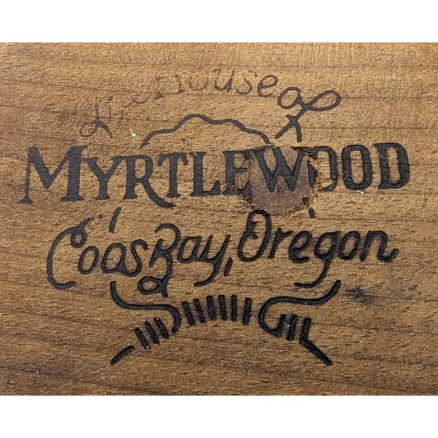 Vintage Turned & Lathed Myrtlewood Bowl For Sale - Image 11 of 11