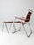 Mid-Century Aluminum & Wood Slat Chair With Side Table Set For Sale - Image 12 of 17