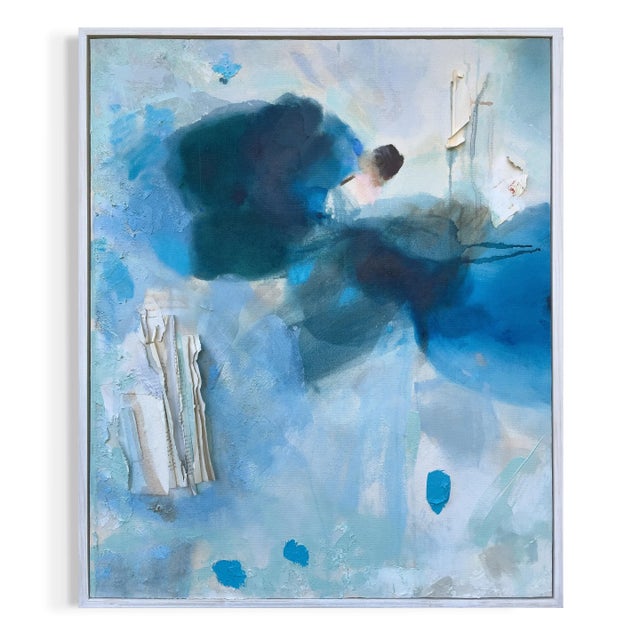 This original artwork painted in 2024 features textural variances and multiple pigment layers and paper collage from the...