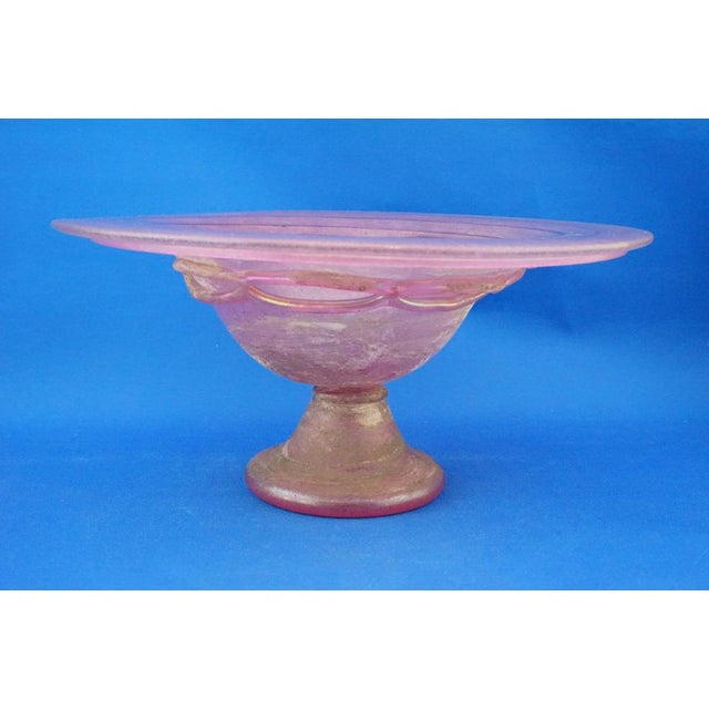 Iridescent Pink Murano Glass Vase from Seguso, 1900s For Sale - Image 6 of 18