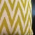 Rustic Woven Chevron Pattern Ikat and Velvet Pillow For Sale - Image 3 of 9