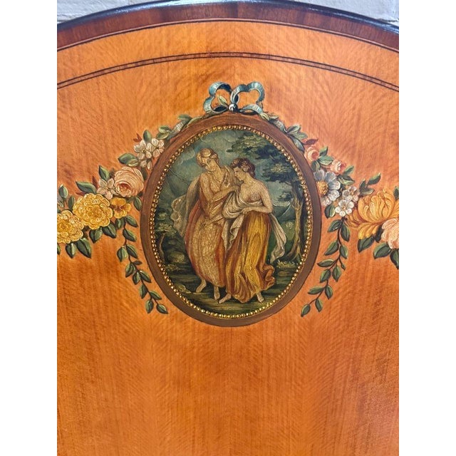 Wood Pair of Antique Louis XV Painted Wood Beds For Sale - Image 7 of 11