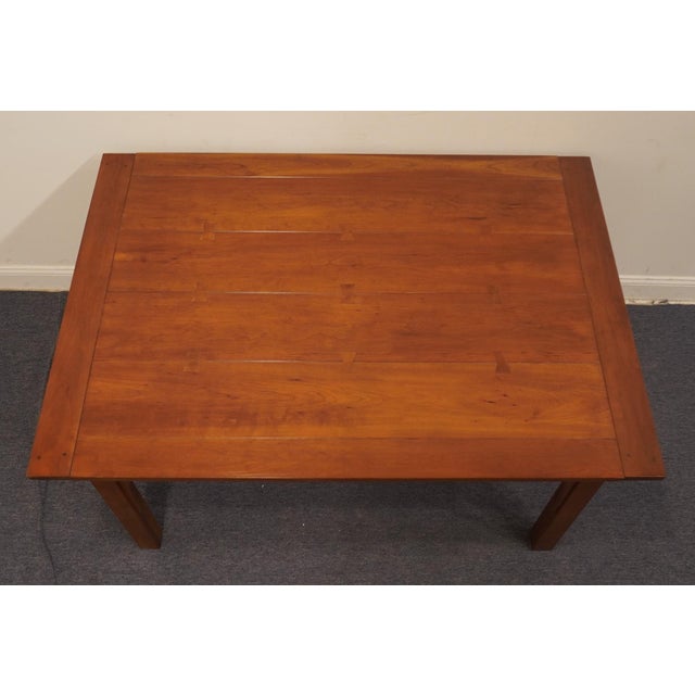 Late 20th Century Stickley Furniture Solid Cherry Mission Style Arts & Crafts 60" Dining Table 91-799 For Sale - Image 5 of 7