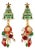 Ritzy Couture DeLuxe Christmas Tree Earrings Holiday Charm 22k Gold Plated, A Pair For Sale