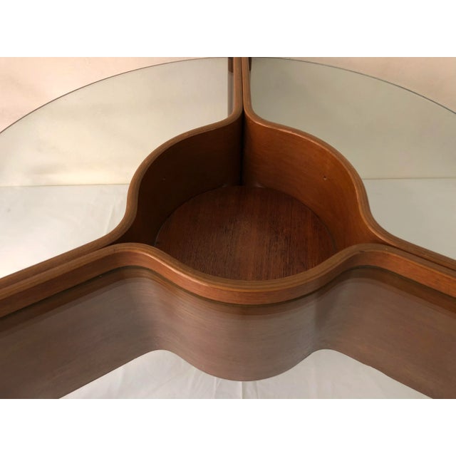 Vintage British Coffee Table with Bar Chairish