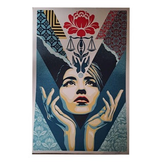 Shepard Fairey, Raising Justice, Offset Lithograph For Sale
