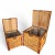 Set of Vintage Chinoiserie Split-Bamboo Woven Trunks/Chests With Brass Dragon/Phoenix Latches For Sale - Image 11 of 11