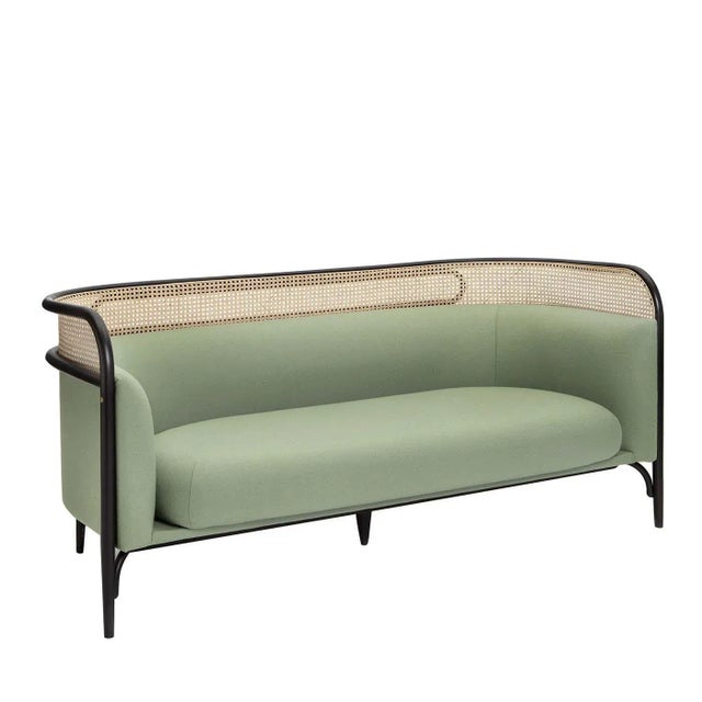 Targa Green 2-Seater Sofa For Sale - Image 4 of 4