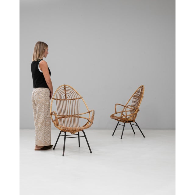 1960s French Bamboo Lounge Chairs - A Pair For Sale - Image 17 of 18