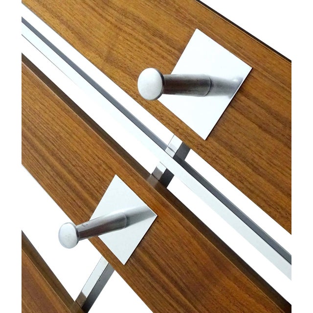 Wood Large Scandinavian Coat Rack in Teak Wood, 1970s For Sale - Image 7 of 11