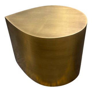 Jonathan Adler Brass Teardrop Side Table For Sale