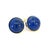 Natural Lapis Lazuli Cufflinks 14k Y Gold 40 CTW Certified, Pair For Sale - Image 4 of 13