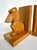 Pair of Swiss Handcrafted Wooden Dachshund Book Ends For Sale - Image 9 of 12