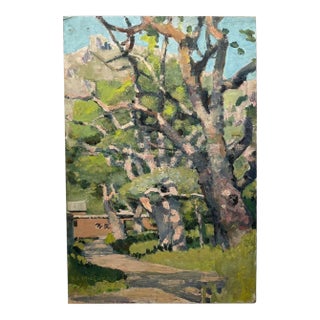 1928 Harriet R Maccurdy 'Pathway Poo-too' Zhoushan Island China Oil Painting For Sale