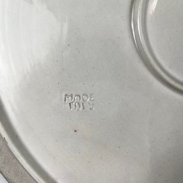 Ceramic Mid-Century Modern Italian Ceramic Tray with Handle, 1960s For Sale - Image 7 of 8