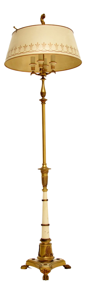 Neo-Classical French Tole Floor Lamp, 1900s