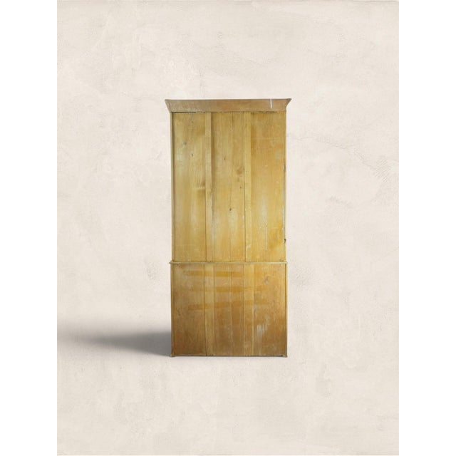 Wood Antique English Pine Glazed Display Cupboard Hutch, Circa 1880 For Sale - Image 7 of 7
