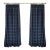 Tartan Plaid Wool Blend Two-Width Curtain Panels With Aged Brass Pole - A Pair For Sale