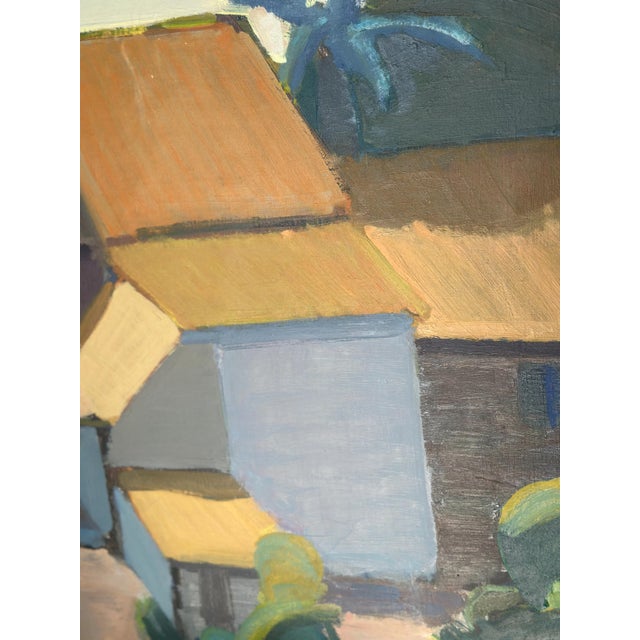 Mid-Century Modern Tage Nilsson, Spanish House, 1960s, Oil on Canvas, Framed For Sale - Image 3 of 13